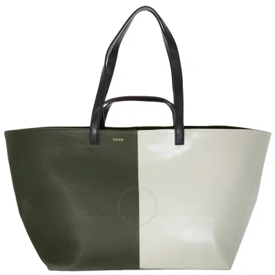 CAHU CAHU LE PRATIQUE TWO-TONED TOTE BAG