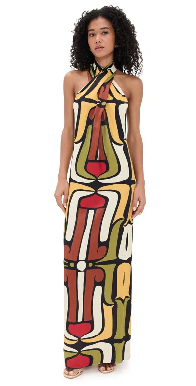 CALA DE LA CRUZ OLIVIERA DRESS BAROCOMULTI