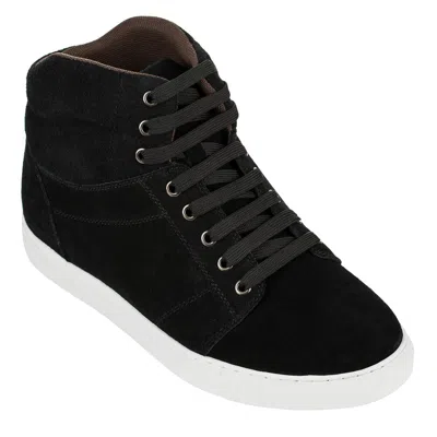 CALDEN CALDEN K107201 - 7.6CM AUFZUG HÖHE VERGRÖSSERTE WILDLEDER SNEAKERS SCHWARZ