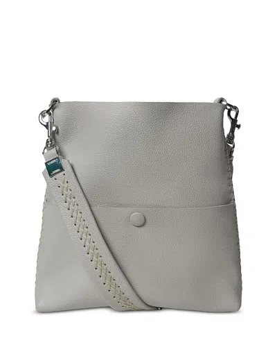 CALLISTA SLIM MESSENGER OAT GRAINED LEATHER CROSSBODY