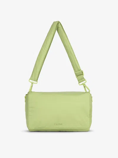 CALPAK CALPAK CONVERTIBLE STROLLER CADDY CROSSBODY IN LIME