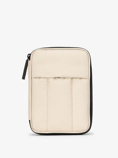 CALPAK CALPAK LUKA ZIPPERED PASSPORT WALLET IN OATMEAL