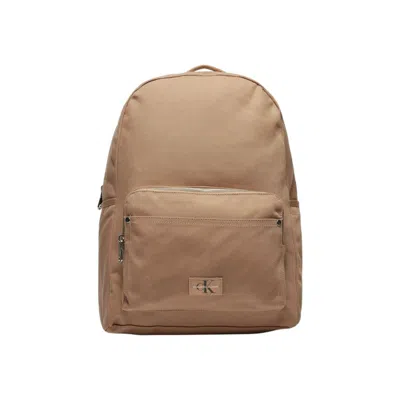 CALVIN KLEIN BEIGE RECYCLED POLYESTER BACKPACK