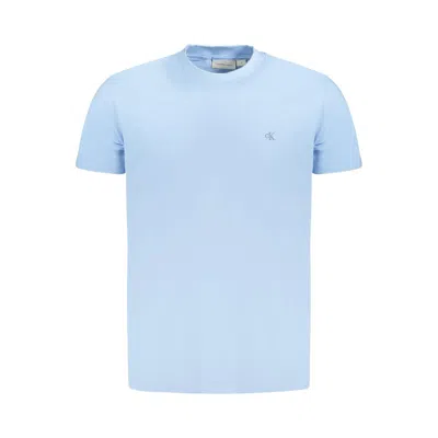 CALVIN KLEIN BLUE COTTON MEN'S T-SHIRT