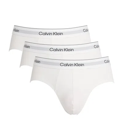 CALVIN KLEIN COTTON STRETCH ICON HIP BRIEFS