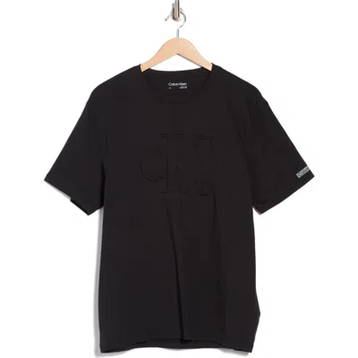 CALVIN KLEIN CALVIN KLEIN EMBOSSED MONOGRAM T-SHIRT