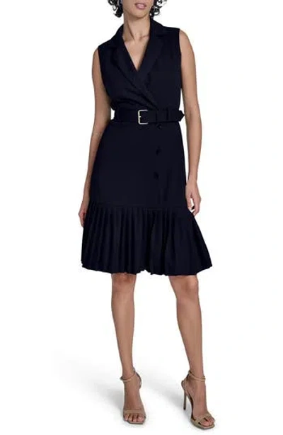 CALVIN KLEIN CALVIN KLEIN FLOUNCE HEM SHIRTDRESS