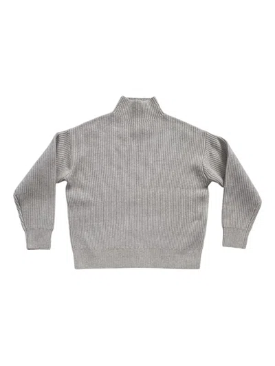 CALVIN KLEIN HIGH-NECK RIBBED SWEATER