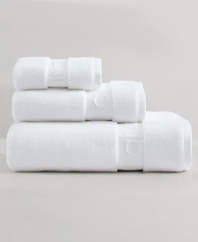 CALVIN KLEIN ICONIC COTTON TERRY 3 PIECE BATH TOWEL SET