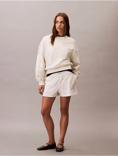 CALVIN KLEIN JEANS EST.1978 CALVIN KLEIN WOMEN'S FRENCH TERRY SHORTS