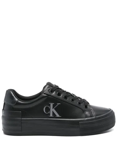 CALVIN KLEIN JEANS EST.1978 LEATHER SNEAKERS
