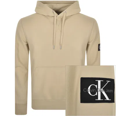 CALVIN KLEIN CALVIN KLEIN JEANS LOGO HOODIE KHAKI