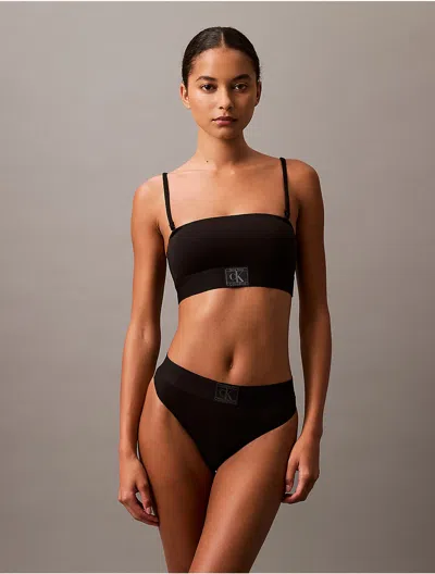 CALVIN KLEIN LOGO CALVIN KLEIN WOMEN'S CK ESTABLISHED UNLINED BRALETTE