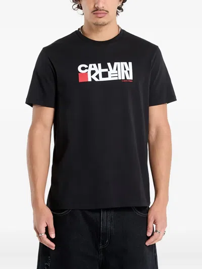 CALVIN KLEIN LOGO-PRINT T-SHIRT