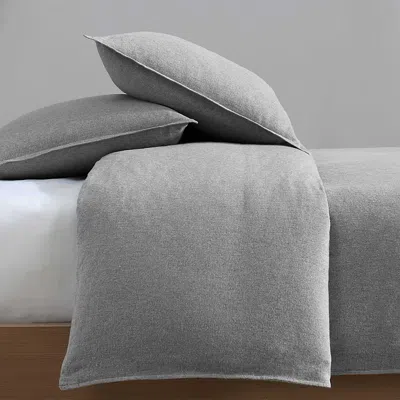 CALVIN KLEIN MELANGE FLANNEL 3 PIECE COMFORTER SET, QUEEN