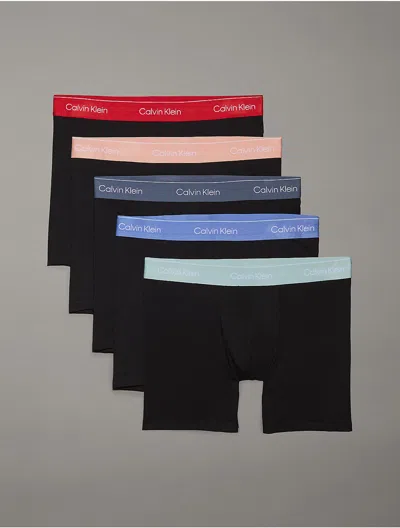 CALVIN KLEIN MEN'S ICON COTTON STRETCH 5-PACK BOXER BRIEF