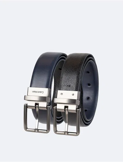 CALVIN KLEIN MEN'S REVERSIBLE SAFFIANO LEATHER DRESS BELT