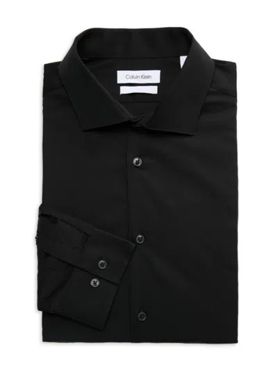 CALVIN KLEIN MEN'S SLIM FIT SOLID DRESS SHIRT