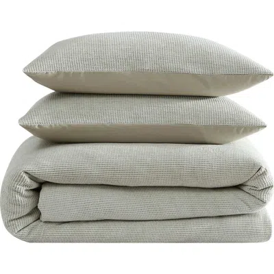 CALVIN KLEIN CALVIN KLEIN MICROWAFFLE COMFORTER & SHAM SET