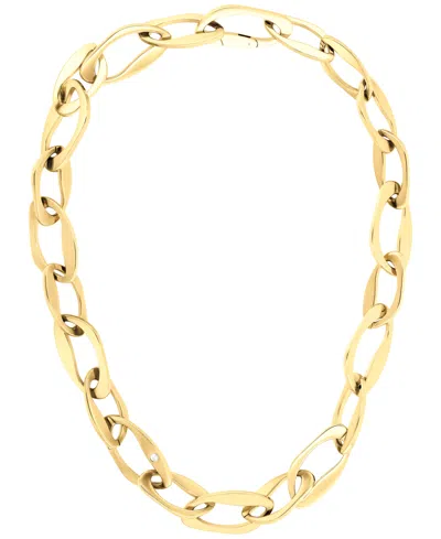 CALVIN KLEIN PAVE SCULPTED LINK COLLAR NECKLACE, 16-7/8" + 2" EXTENDER