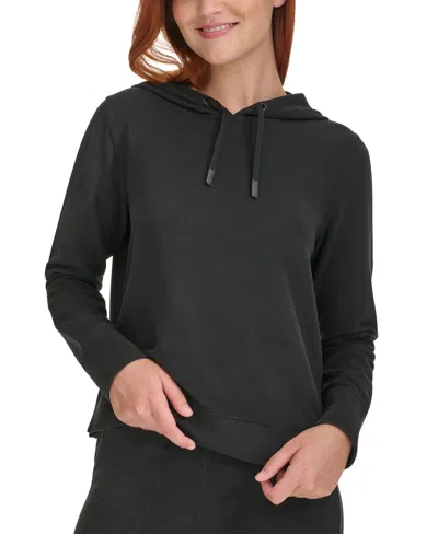 CALVIN KLEIN PERFORMANCE WOMEN'S WAFFLE-KNIT PULLOVER HOODIE