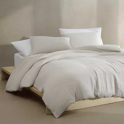 CALVIN KLEIN SEERSUCKER 3 PIECE DUVET COVER SET, QUEEN