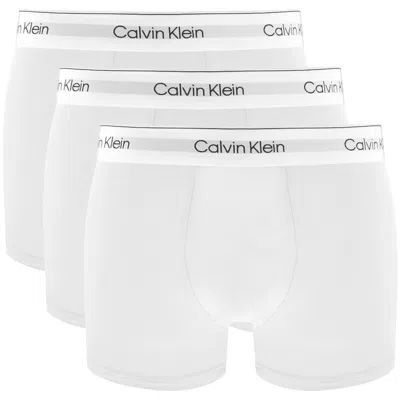 CALVIN KLEIN CALVIN KLEIN UNDERWEAR 3 PACK TRUNKS WHITE