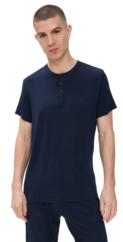 CALVIN KLEIN UNDERWEAR MODERN MODAL SLEEP HENLEY SHORELINE