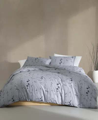 CALVIN KLEIN WILDFLOWER COTTON SATEEN 3-PC. COMFORTER SET, QUEEN