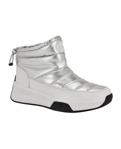 CALVIN KLEIN WOMEN'S MHYLA ROUND TOE CASUAL BOOTIES
