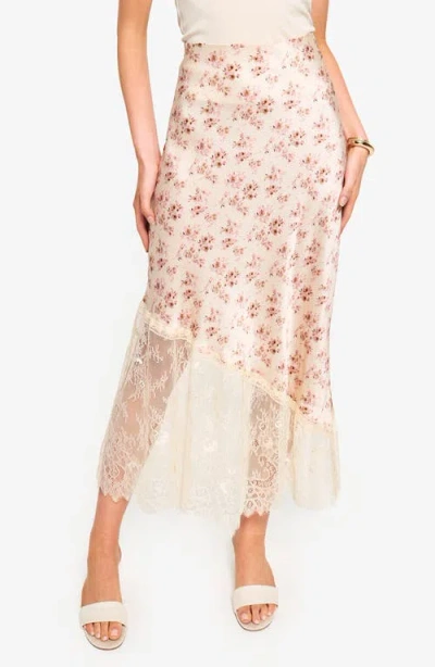 CAMI NYC CAMI NYC FLORIAN LACE PANEL SILK SKIRT