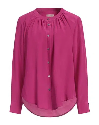 CAMICETTASNOB CAMICETTASNOB WOMAN SHIRT MAGENTA SIZE 6 SILK