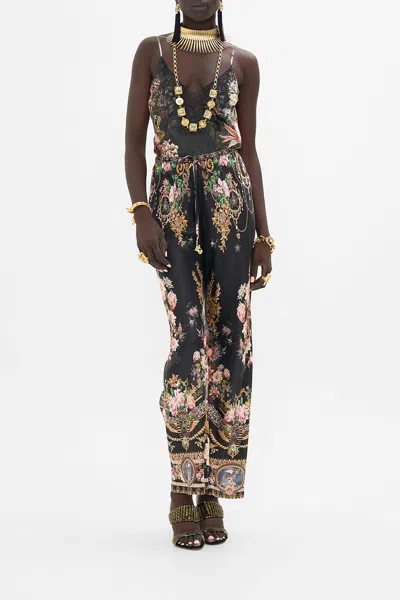 CAMILLA BIAS CUT DRAWSTRING PANT DYNASTY DAZE