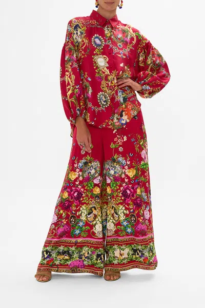 CAMILLA BALLOON SLEEVE SHIRT BLOUSE JUST ONE BITE SNOW WHITE