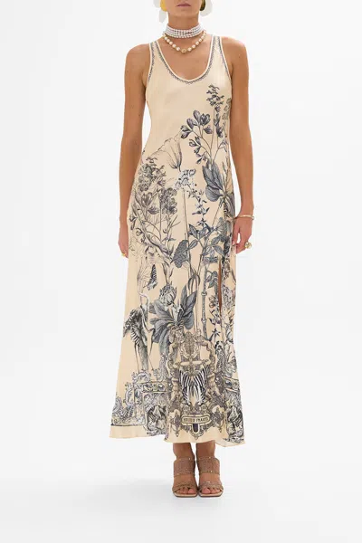 CAMILLA BIAS CUT TANK DRESS ETCHED INTO ETERNITY