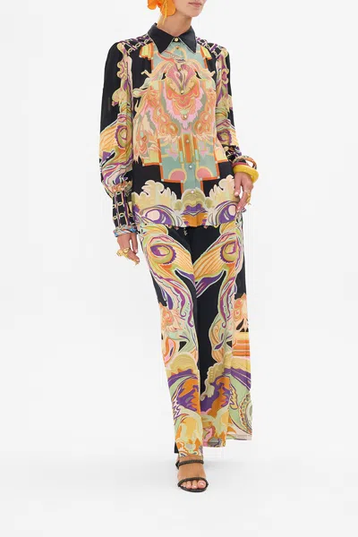 CAMILLA BUTTON THROUGH BLOUSON SLEEVE BLOUSE CLUB CINEMANIA