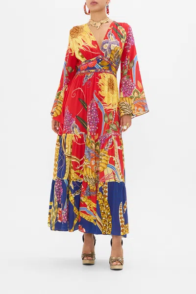 CAMILLA BUTTON THROUGH DRESS WITH TIERED SKIRT THROUGH VINCENTS EYES