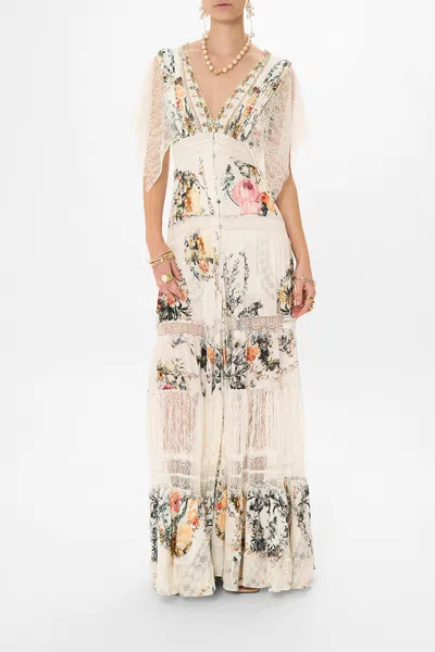 CAMILLA BUTTON UP DRESS WITH LACE INSERT DE HAAR MEMOIRS