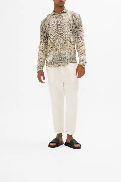 CAMILLA COLLARED LONG SLEEVE SHIRT LOOKING GLASS HOUSES