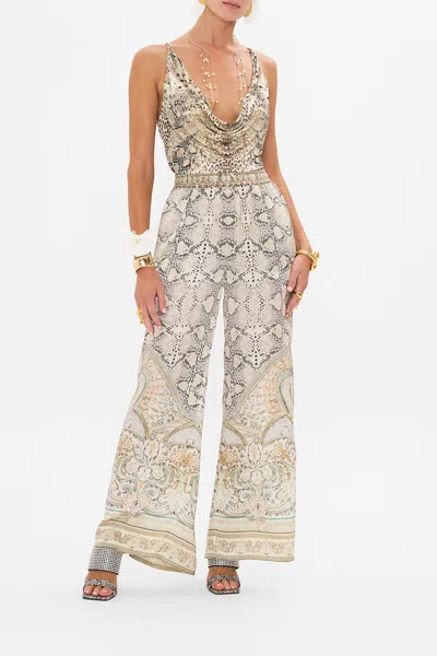 CAMILLA COWL NECK JERSEY TOP IVORY TOWER TALES