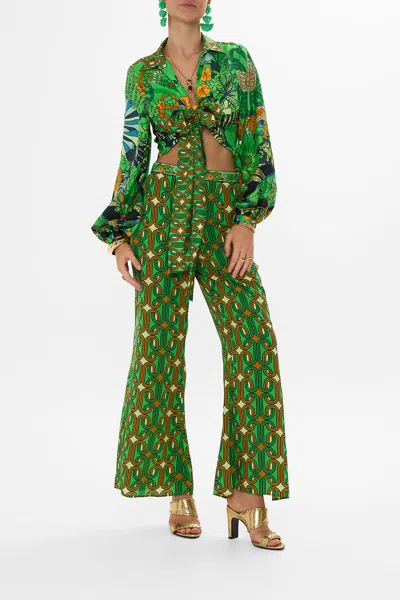 CAMILLA CROPPED WRAP SHIRT GOOD VIBES GENERATION