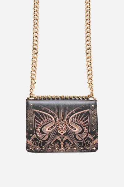 CAMILLA CROSSBODY BOX BAG WITH CHAIN NOUVEAU NOIR