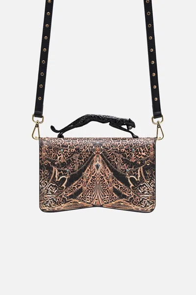 CAMILLA EAST WEST BAG W LEOPARD HANDLE AMSTERGLAM