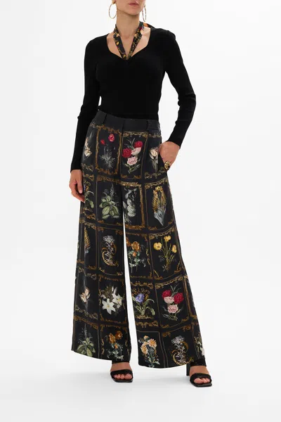 CAMILLA FITTED KNIT TOP WITH SILK TIE MAGIC IN THE MANUSCRIPTS