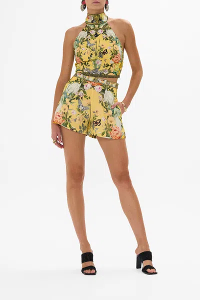 CAMILLA HALTER TIE BACK TOP PATHS OF GOLD