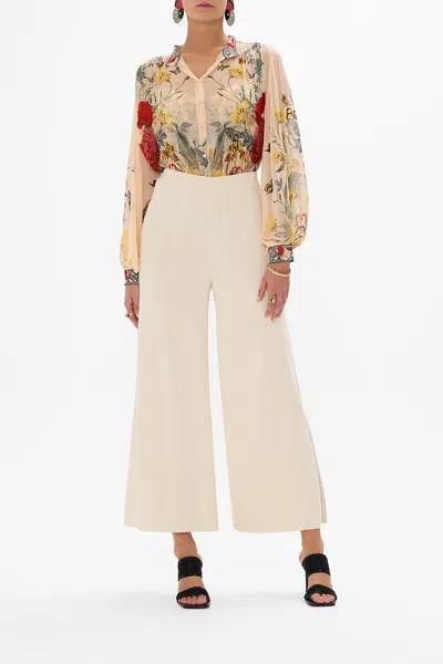 CAMILLA HIGH NECK BUTTON THROUGH BLOUSE ETCHED INTO ETERNITY