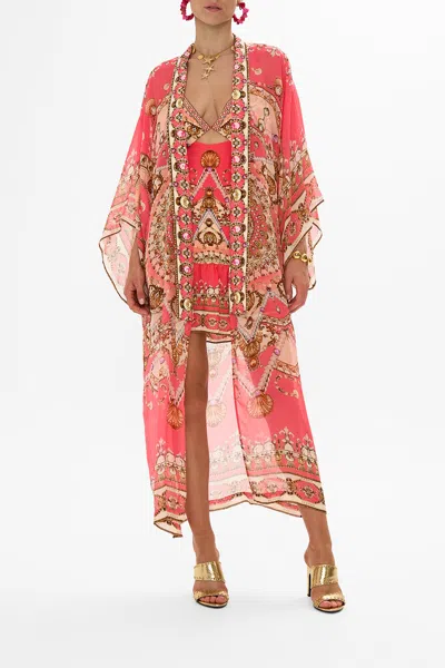 CAMILLA KIMONO LAYER WITH COLLAR SHELL GAMES