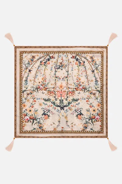 CAMILLA LARGE SQUARE CUSHION ROSE GARDEN REVOLUTION