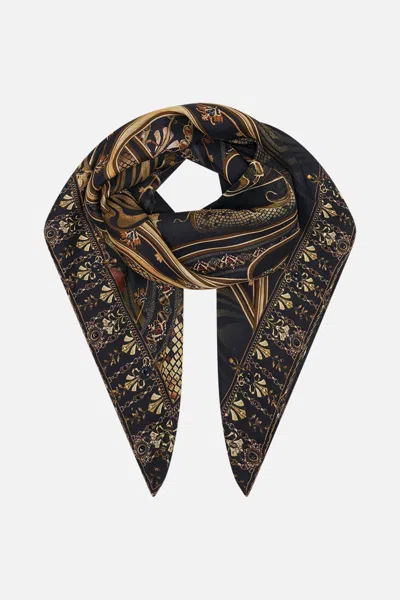 CAMILLA LARGE SQUARE SCARF NOUVEAU NOIR