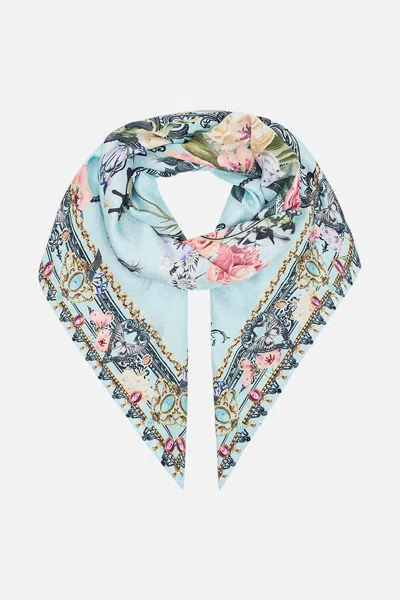 CAMILLA LARGE SQUARE SCARF PETAL PROMISE LAND